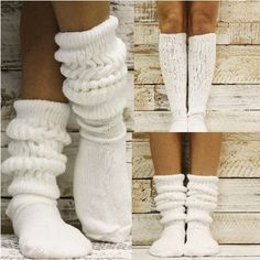 3 pairs bundle of Ultimate slouch socks -10-13 larger foot , AMERICAN MADE, Experience the ultimate in comfort with our 3 pairs pack of our maximum slouch socks in white. Made with the highest quality cotton and exclusive to Catherine Cole. Athletic scrunchy socks, best quality HOOTER'S socks. 80's 90's scrunchie athletic socks women. Comfortable White Knee-high Leg Warmers, White Knee-high Comfortable Leg Warmers, Soft White Knee-high Socks For Winter, Cozy White Knee-high Comfortable Socks, Trendy Super Soft White Socks, Trendy Comfortable White Socks, Casual White Knee-high Socks For Winter, White Cotton Socks For Fall, Cozy White Socks For Spring