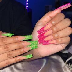 Daily Nails, Hello Nails, Airbrush Nails, Drip Nails, Long Nail Designs, Claw Nails, Simple Acrylic Nails