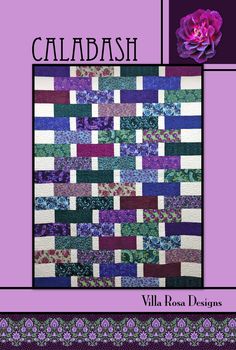 Calabash Downloadable Pattern by Villa Rosa Designs Charity Quilts, Wild Geese, Villa Rosa, Basic Quilt, Quick Quilt, Quilts Patterns, Sewing Cards, Scrap Quilt, Strip Quilts