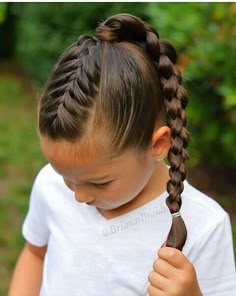 2 Braided Pigtails, Fun And Easy Hairstyles, Toddler Hair Dos, Picture Day Hairstyles For Kids, Picture Day Hairstyles, Braided Pigtails, Picture Day Hair, Easy Little Girl Hairstyles