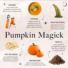 Kitchen Witch Recipes, Magickal Herbs, Pumpkin Uses, Samhain Halloween, Witch Spirituality, Kitchen Witchery, Pumpkin Stem, Scary Faces, Spells Witchcraft