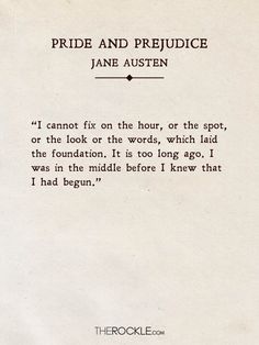 a piece of paper with the words pride and prejuice jane austen on it