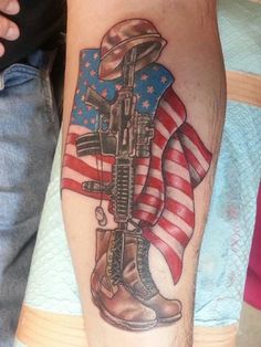 TG American Flag Sleeve Tattoo, Arm Quote Tattoos, Tato Tradisional, Cross Tattoo For Men