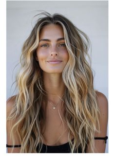 Miami Hairstyles Summer, Beachy Sun Kissed Hair, Brunette Surfer Hair Balayage, Beach Hair With Braids, Surf Highlights Beach Hair, Balayage Hair Beachy, Blonde Hair Dark Makeup, Beach Babe Hair, Beach Ombre Hair