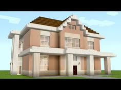 Villa Minecraft, Youtube Minecraft, Minecraft Houses Blueprints, House Tutorial, Minecraft Structures, Minecraft House Ideas