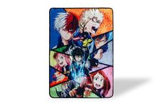 an image of anime characters on a coaster