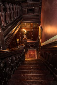 an image of stairs going up to the room