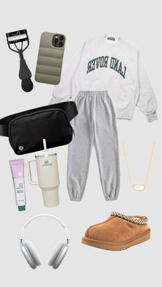 Discover top sweatpants outfits on Pinterest! Explore over 20 trendy styles that blend comfort with cool in our latest blog post. Bummy Outfits, Church Notes, School Clothes, Causual Outfits, Preppy Outfits, School Outfits