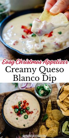 creamy quesadilla dip is an easy christmas appetizer