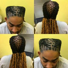 Styling Dreads, Retwist Locs Style, Men Dread Styles, Rainbow Hair Color Ideas, Mens Dreadlock Styles, Dreadlocks Styles, Dreads Hairstyles, Dread Hairstyles For Men