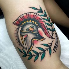 Sailor Military 2 Spartan Helmet Tattoo, Roman Tattoo, Military Tattoo, Tattoo Guide, Helmet Tattoo