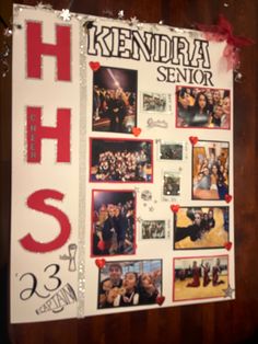 a large poster with pictures and words on it that says kendira senior high school