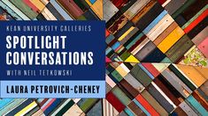 a book cover with many different colors and patterns on the cover, including text that reads spotlight conversations with meel tetowskii