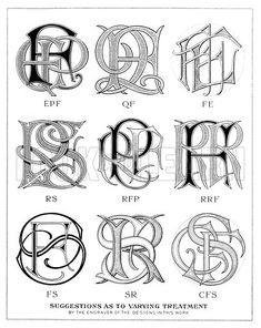 an old english alphabet with different letters and numbers in the style of calligraphy, vintage line drawing or engraving