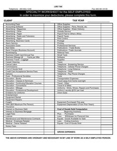 the official worksheet for employees and employees