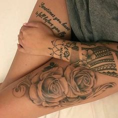 ᴇ ɴ ᴛ ɪ ᴄ ᴇ ᴍ ᴇ ᴅ ᴇ ᴀ ʀ Hanya Tattoo, Hip Tattoo, Tattoo Style, Leg