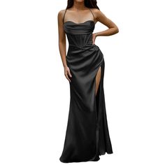 Size Bust Waist Length S 90cm/35.43'' 72cm/28.35'' 136cm/53.54'' M 94cm/37.01'' 76cm/29.92'' 137cm/53.94'' L 98cm/38.58'' 80cm/31.50'' 138cm/54.33'' XL 102cm/40.16'' 84cm/33.07'' 139cm/54.72'' Size:S Bust:90cm/35.43'' Waist:72cm/28.35'' Length:136cm/53.54'' Size:M Bust:94cm/37.01'' Waist:76cm/29.92'' Length:137cm/53.94'' Size:L Bust:98cm/38.58'' Waist:80cm/31.50'' Length:138cm/54.33'' Size:XL Bust:102cm/40.16'' Waist:84cm/33.07'' Length:139cm/54.72'' Craft of Weaving : TATMaterial Composition : synthetic fiberRelease Date : Summer 2024Closure Type : PulloverProfile Type : HFabric Type : POLYESTERType : regularAge : JUNIORModel Number : dressSeason : Spring/SummerNeckline : HalterWaistline : NaturalSleeve Style : regularDresses Length : Ankle-LengthDecoration : noneSleeve Length(cm) : sleev Party Dress Inspiration, Black Satin Dress, Maxi Dress Wedding, Cocktail Evening Dresses, Backless Maxi Dresses, Fit Details, Satin Maxi, Satin Maxi Dress, Black Prom Dresses