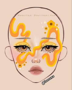 Makeup Charts, Anime Eye Makeup, Drag Make-up, Makeup Drawing, Makeup Face Charts, Face Paint Makeup, Face Art Makeup, Graphic Makeup