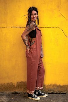 Rust Inka DUNGAREES With Turn Ups, Overalls, Onsie, All in Ones , Adjustable in Beautiful Raw Cotton. - Etsy Dungaree Outfit, Womens Overalls, Overall Outfit, Overalls Outfit, Classic Clothing, Boho Style Outfits, Good Manners, Free Facebook, Fashion Boho