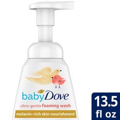 Looking to get the most out of your baby’s bath time routine? Baby Dove Melanin-Rich Skin Nourishment Ultra Gentle Foaming Wash nourishes and cleanses while engaging baby’s senses. Perfect for baby’s face, body and hair, this foaming baby wash gently cleanses while preventing dryness and improving skin’s natural defenses. Blended with 100% skin-natural nutrients together with almond oil, calendula and chamomile, the ultra-gentle wash replenishes skin-essential nutrients to lock in natural moistu Dove Foaming Body Wash, Liquid Body Wash, Baby Body Wash, Infant Sensory Activities, Foaming Body Wash, Neutrogena Makeup, Foaming Bath, Healing Ointment, Baby Soap