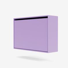 an empty purple box on a white background