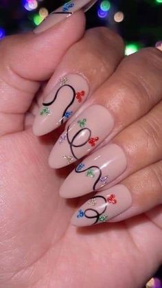 Disney Nails Acrylic Christmas, Disney Themed Nails Acrylic Christmas, Cute Disney Nails Christmas, Christmas Nails 2023 Trends Gel Short, Mickey Nails Christmas, Christmas Disney Nails Simple, Xmas Disney Nails, Disney Nail Designs Christmas, Disney Nails Design Ideas