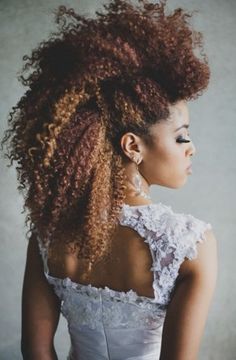 Transition Styles For Relaxed To Natural Hair, Part 3 Afro Wedding Hair, Afro Wedding, Natural Wedding Hairstyles, Twisted Hair, Natural Hair Bride, Hair Things, Natural Hair Beauty