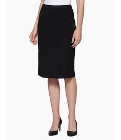 From Ming Wang, this skirt features:elastic waistpull-on constructionapprox. 25" lengthacrylic/polyester knitmachine wash Imported. Straight Skirt, Knee Length Skirt, Knit Skirt, Dillard's, Mini Dresses, The Knee, Knee Length, Work Wear, Elastic Waist