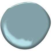 a light blue paint with a white background