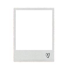 a white photo frame with a black heart on the front and bottom corner, against a white background