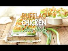 the cover of buffalo chicken celery sticks