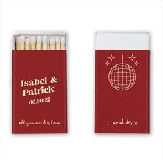 a matchbox with matches in it and an image of a globe on the front