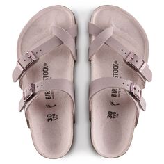 Practical Shoes, Birkenstock Styles, Lavender Blush, Kids Slippers, Birkenstock Milano, Birkenstock Mayari, Shoes Summer, Comfortable Sandals, Natural Leather