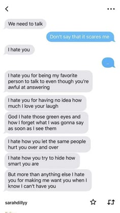 two texts that are being used to describe what they're talking to each other