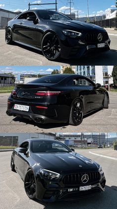 three different views of the same car in four different pictures, each with its own rear end