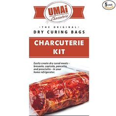 the ultimate dry curling bag charcuterie kit is packed with meat, vegetables and seasonings