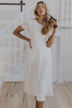 Easter Dresses For Women | ROOLEE MOM Getting Ready In The Morning, Mom Dresses, Cute Modest Outfits, Mom Dress, Plus Size Shopping, Flowy Skirt, Baby Month By Month, Powder Blue, Modest Outfits