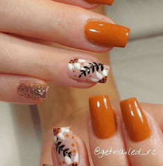 Fall Acrylic, Pedi Ideas, Nails Trend, Autumn Nail, Fall Nail Trends, Moon Nails