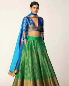 Indian Outfits Lehenga, Lehenga Designs Simple, Lehnga Dress, Half Saree Designs, Party Wear Indian Dresses, Blouse Design Models