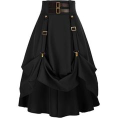 Questions? Leave A Comment Below! Fall Rock Style Skirt For Cosplay, Black Cosplay Skirt For Fall, Black Steampunk Skirt For Party, Gothic High Waist Black Skirt, Punk Style Black Lined Skirt, Black Lined Punk Skirt, Black Skirt With Belt Loops For Fall, Black High-waist Cargo Skirt With Belt Loops, High-waist Black Cargo Skirt With Belt Loops