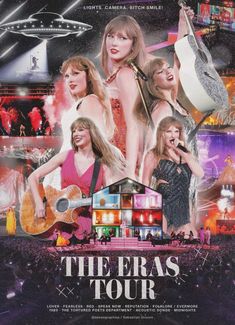 an advertisement for the band's tour with taylor swift, taylor swift and taylor swift