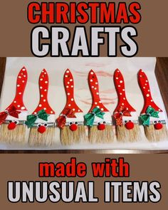 christmas crafts made with unusual items are great for kids to do in the holiday season