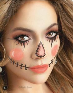 Awesome Halloween Makeup, Cute Clown Makeup, Makeup Beginner