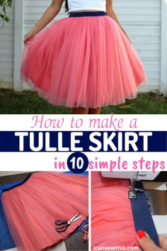 how to make a tulle skirt in 10 simple steps