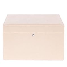 a white box with a lock on the top and bottom is shown in front of a white background