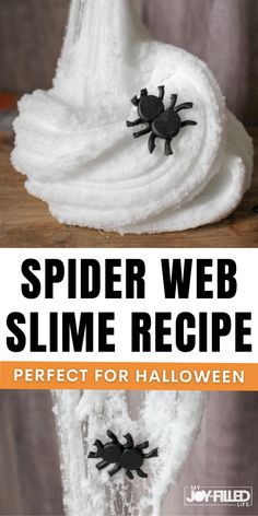 spider web slime recipe for halloween