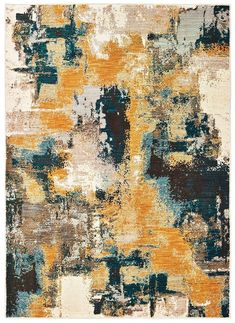 Sedona 9593A Blue Gold Rug - Rug & Home Scatter Rugs, Gold Area Rug, Nature Color Palette, Gold Rug, Traditional Area Rugs, Contemporary Rugs, Contemporary Area Rugs, Modern Area Rugs, Area Rugs For Sale