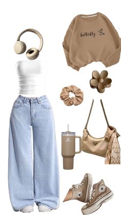 #aestetic Find My Outfit Aesthetic, Comfortable But Cute Outfits, Nice Styles Outfit Ideas, Light Clothes Aesthetic, Outfit Ideas For Teen Girls Aesthetic, Clothes For School Aesthetic, Astetic Outfits Girl, Clothes Asethic