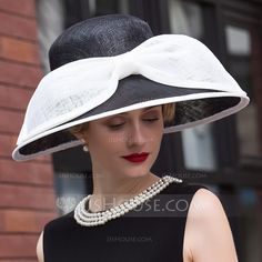 Dames Spécial Fil net Chapeau melon / Chapeau cloche Luxury Elegant Spring Cloche Hat, Summer Cloche Sun Hat, One Size Fits Most, Spring Cloche Hat With Upf 50+ And Curved Brim, Elegant Cloche Hat With Short Brim, One Size, Flapper-style Brimmed Cloche Hat For Party, Special Occasion Hats, Ascot Hats, Kentucky Derby Hat, Elegant Hats