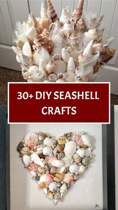 30+ DIY Seashell Crafts Crafts From Seashells, Crafts Using Seashells Ideas, Diy Seashells Ideas, Craft Using Sea Shells, Craft Using Shells, Decorating With Seashells Diy Ideas, Crafts Made With Seashells, Crafting With Seashells, Crafts Using Shells Seashells